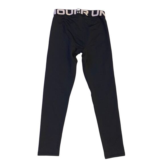 Under Armour Cold Gear Leggings Boys Medium Fitted Athletic Wear Cold Weather - Picture 8 of 9